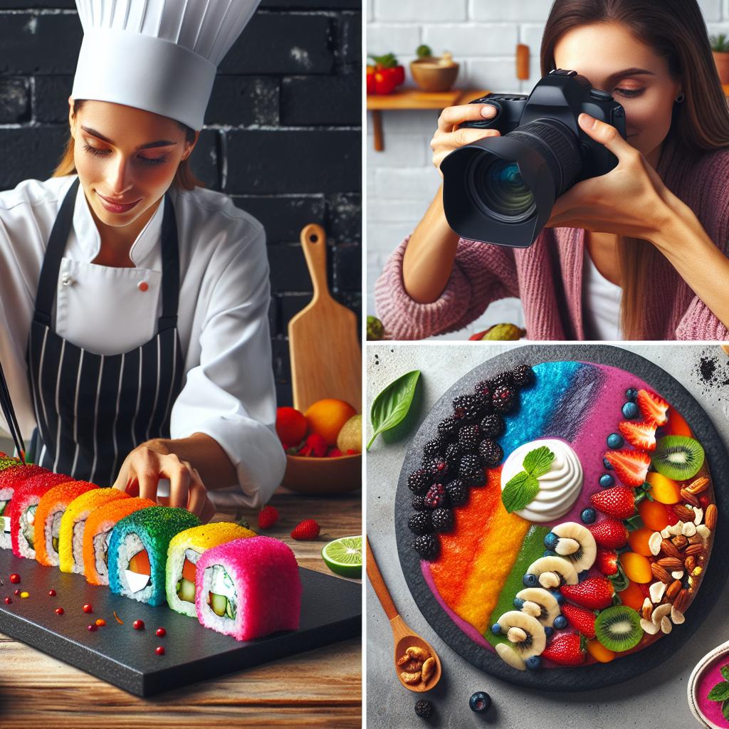 "Colorful food trends"