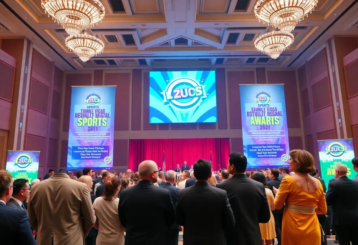 Ceremony celebrating achievements in sports and community