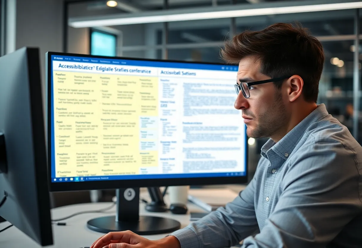 Marketer struggling with digital accessibility challenges