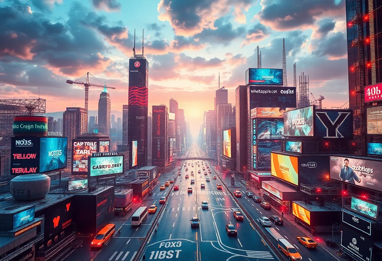 Futuristic landscape of media and marketing