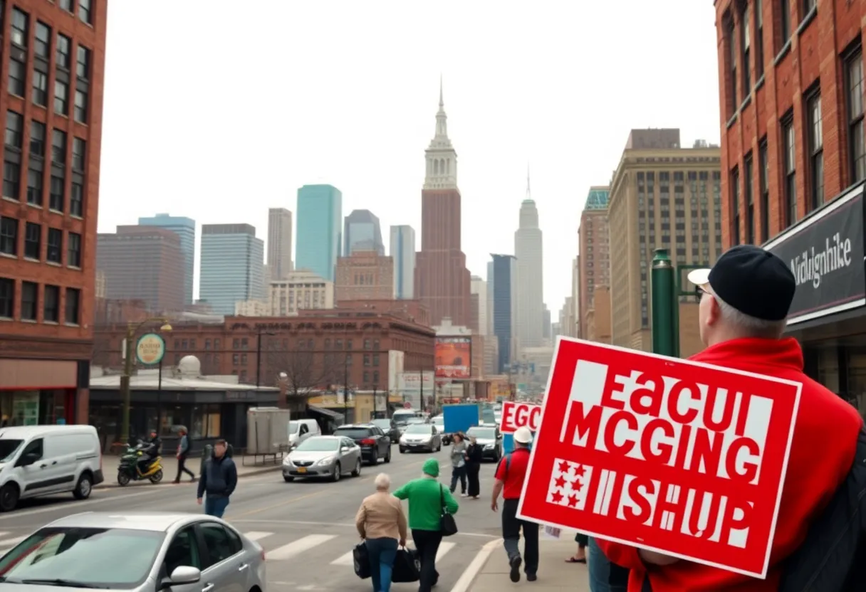 Michigan city skyline representing labor law changes
