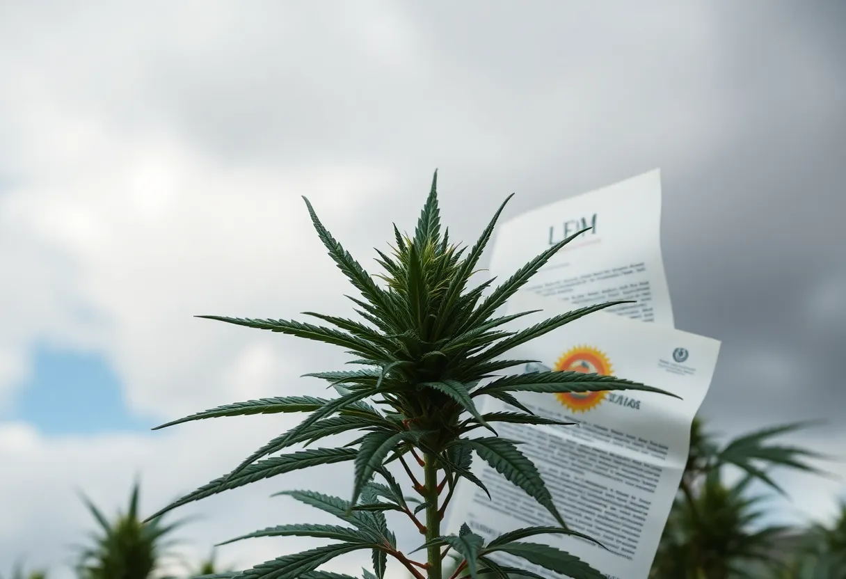 Illustration representing the crisis in medical cannabis laws in Argentina