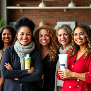 Diverse group of individuals engaged in direct selling activities.