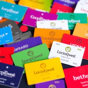 Loyalty cards and rewards displayed in a vibrant setting.