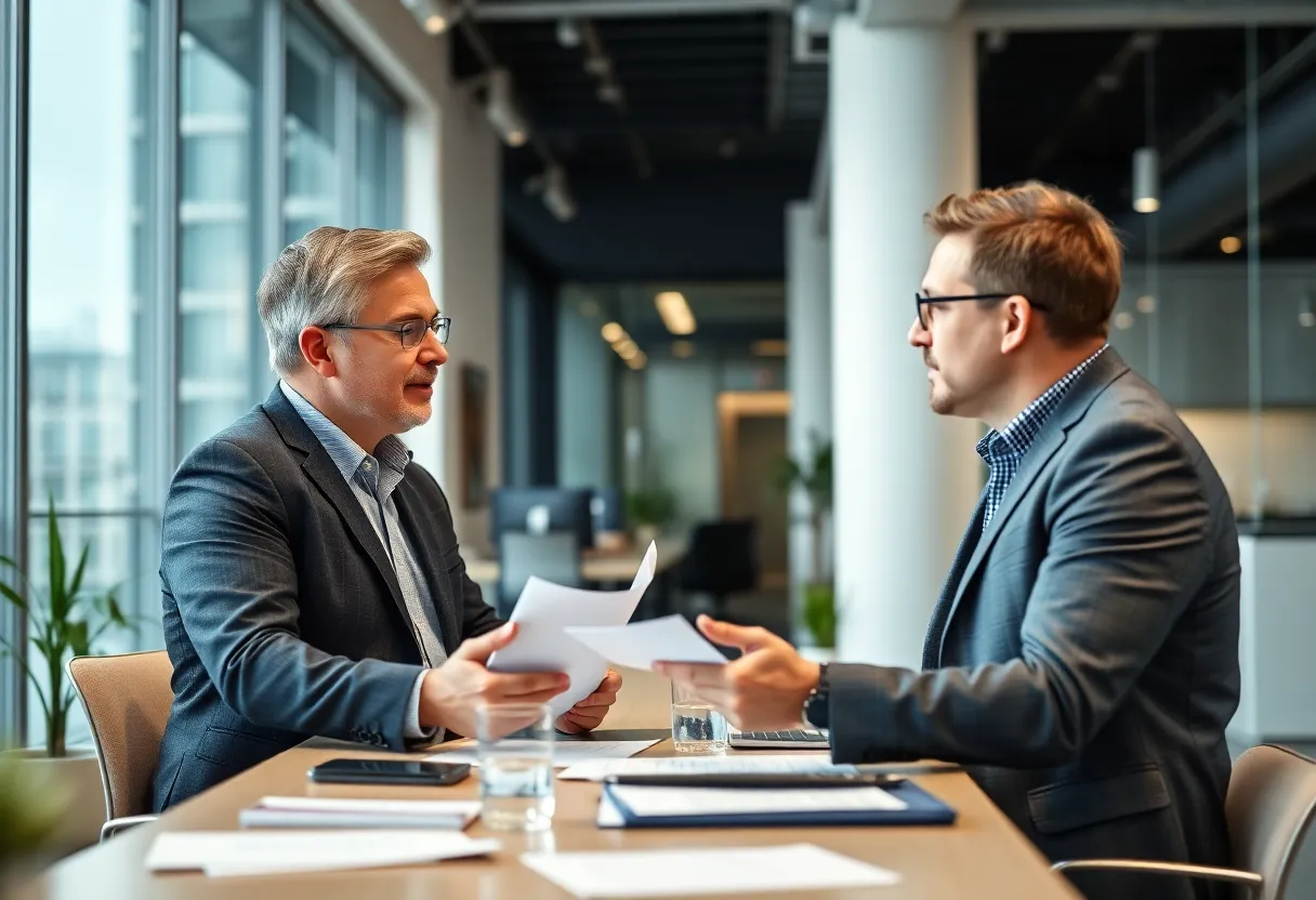 CEO and CMO in a strategic discussion