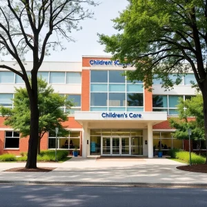 Exterior view of a children's mental health hospital