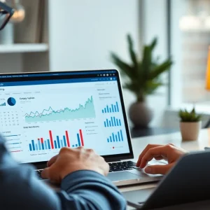 Digital marketing professional analyzing email trends