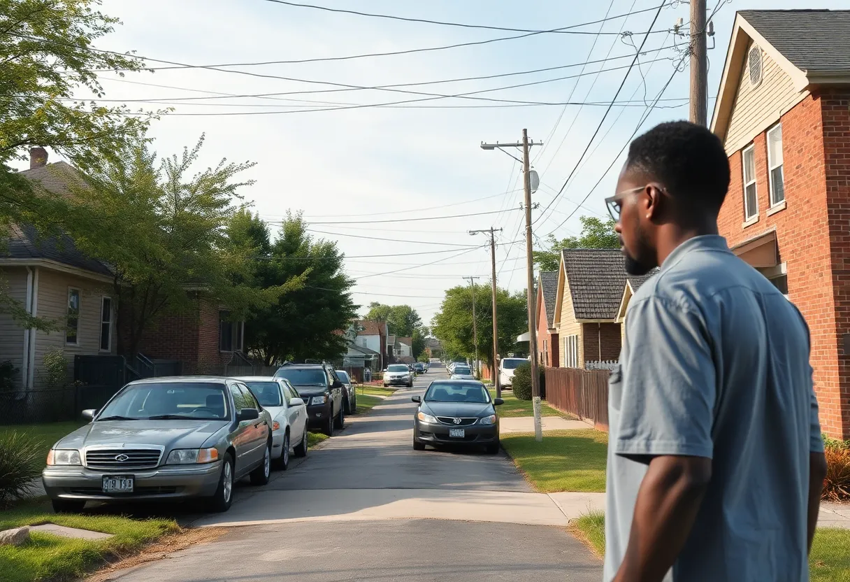 Community gathering in Inkster following a violent incident