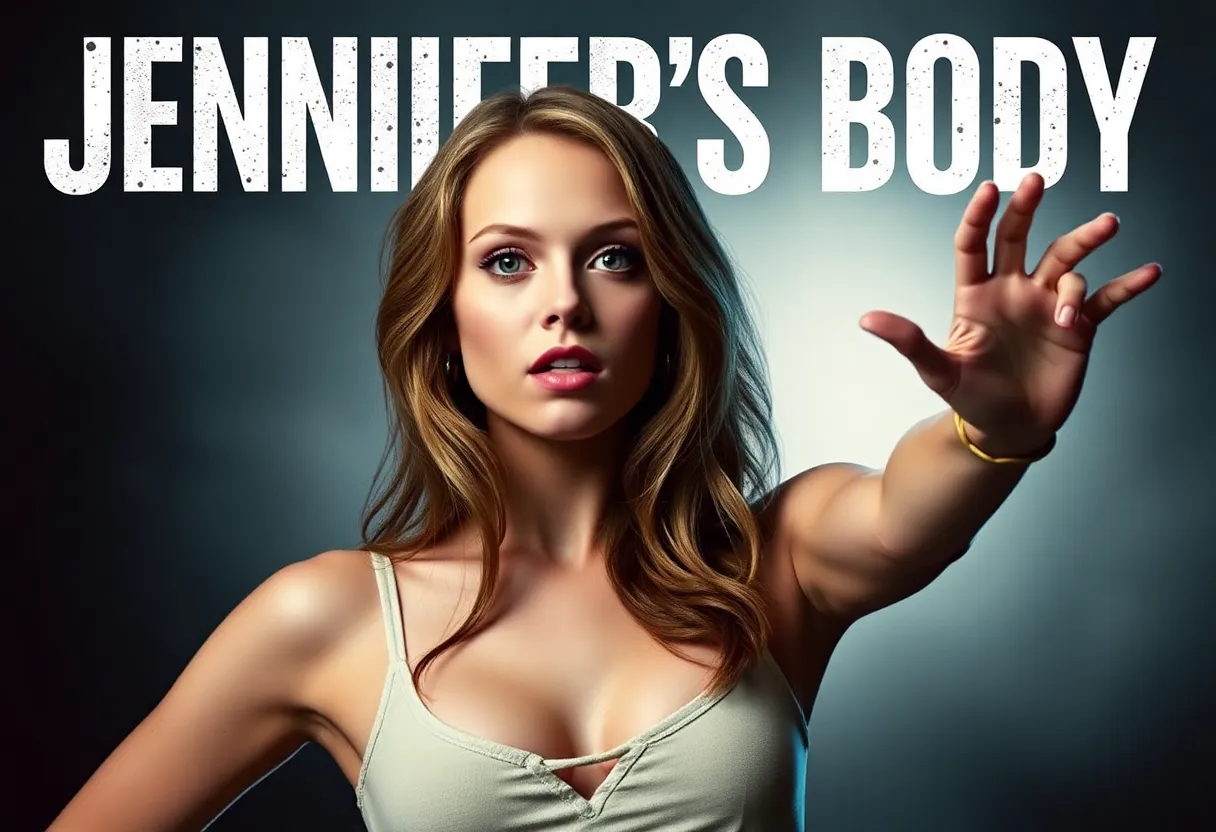 Promotional poster for Jennifer's Body with Amanda Seyfried