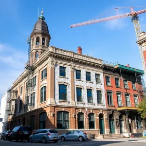 A collage of renovated historic buildings in Michigan