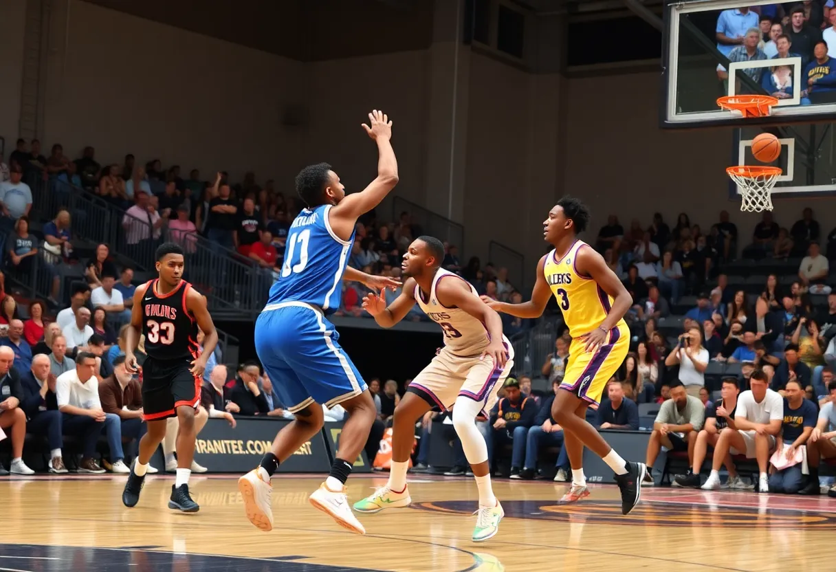 Players in action during Michigan State vs Michigan basketball game