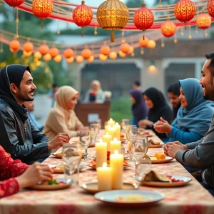 TikTok Ramadan marketing campaign image featuring festive themes and community engagement.