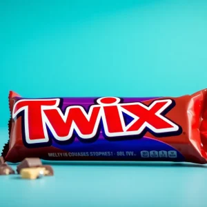 Twix candy bars showcasing the new campaign theme 'Two is More Than One'.