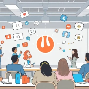 Illustration of Unilever's marketing strategy with social media focus