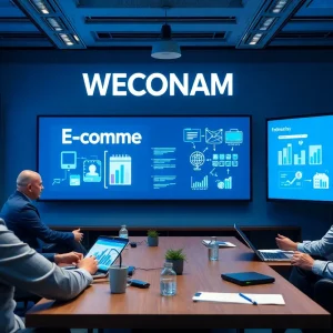 Screenshot of a webinar discussing e-commerce customer experience strategies with expert speakers.