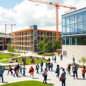 Modern renovations at Western Michigan University campus