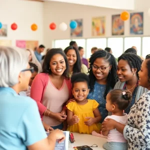 Community members gathered to celebrate progress in child welfare.