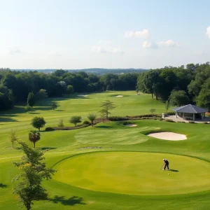 View of Dearborn Hills Golf Course with new facilities
