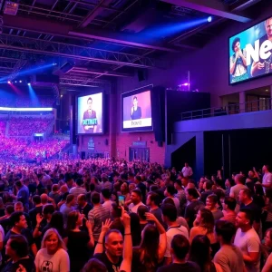 A lively Detroit concert with diverse audiences at various music venues.