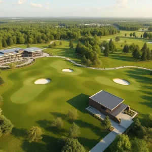 Rendering of the renovated Highlands Course at Atlanta Athletic Club