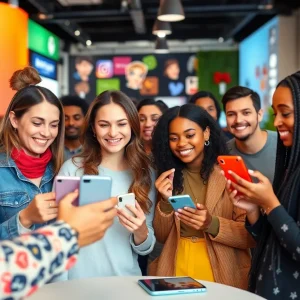 Influencers collaborating with brands on social media strategies.