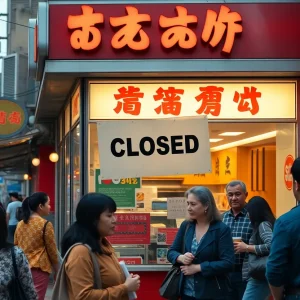 Jack in the Box restaurant with a closed sign
