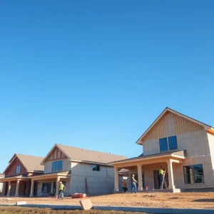 Construction site featuring energy-efficient homes in Michigan