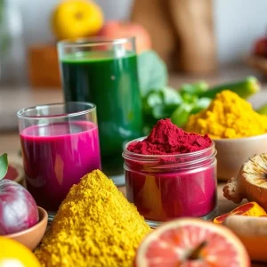 Natural food colorings made from vegetables and spices
