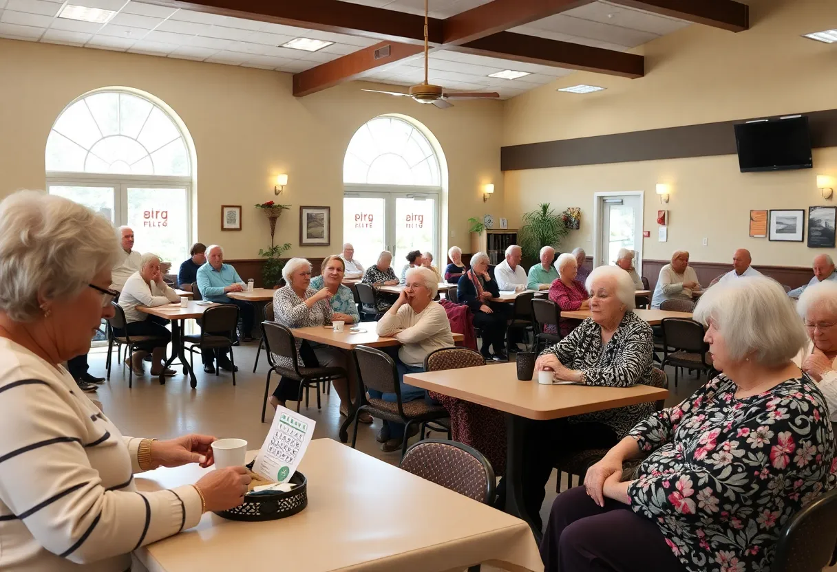 Seniors enjoying activities at the Plymouth Senior Center