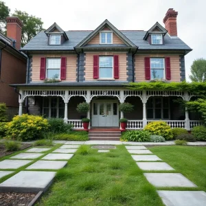 Exterior view of the renovated Full House home in San Francisco