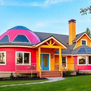 Creative and colorful home remodeling project by SpotLab