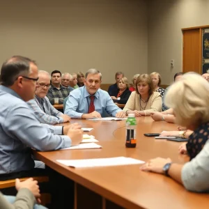 Township officials discussing water and sewer ordinance