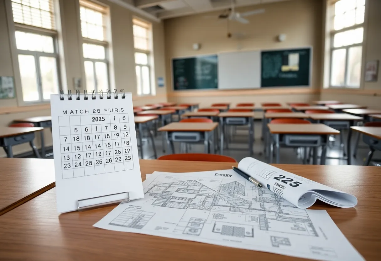 Empty classroom reflecting financial uncertainty in Michigan schools