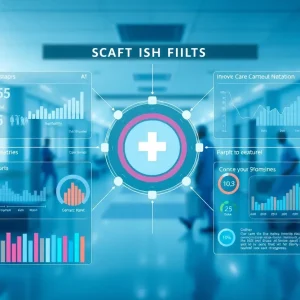 Visual representation of WellSky Care Transition Dashboards in a healthcare setting.
