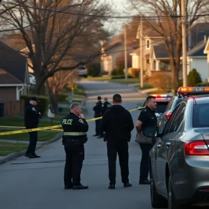Police scene in Westland, Michigan after a tragic incident.