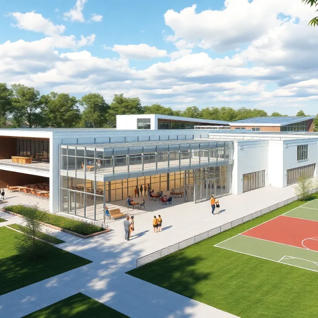 Rendering of the future Plymouth Arts and Recreation Complex