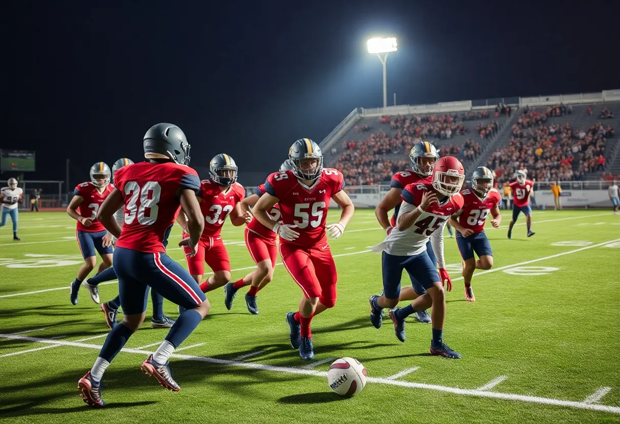 Columbia City Eagles football game against Plymouth Pilgrims/Rockies