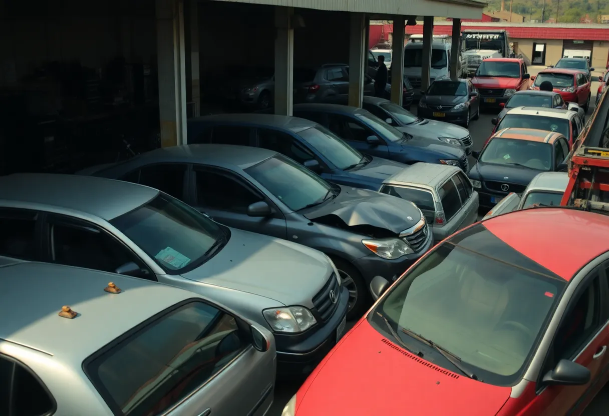 Automotive shop with stolen vehicles