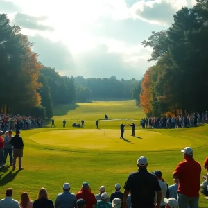 Golf tournament playoff at The Cardinal, Plymouth Michigan