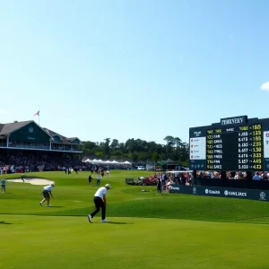 Players competing at the LIV Golf Michigan Championship