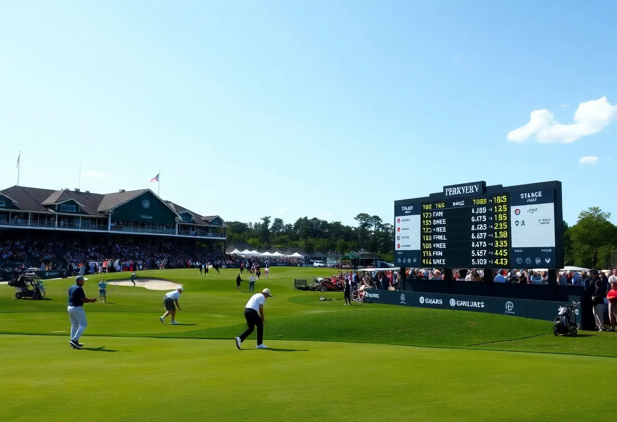 Players competing at the LIV Golf Michigan Championship