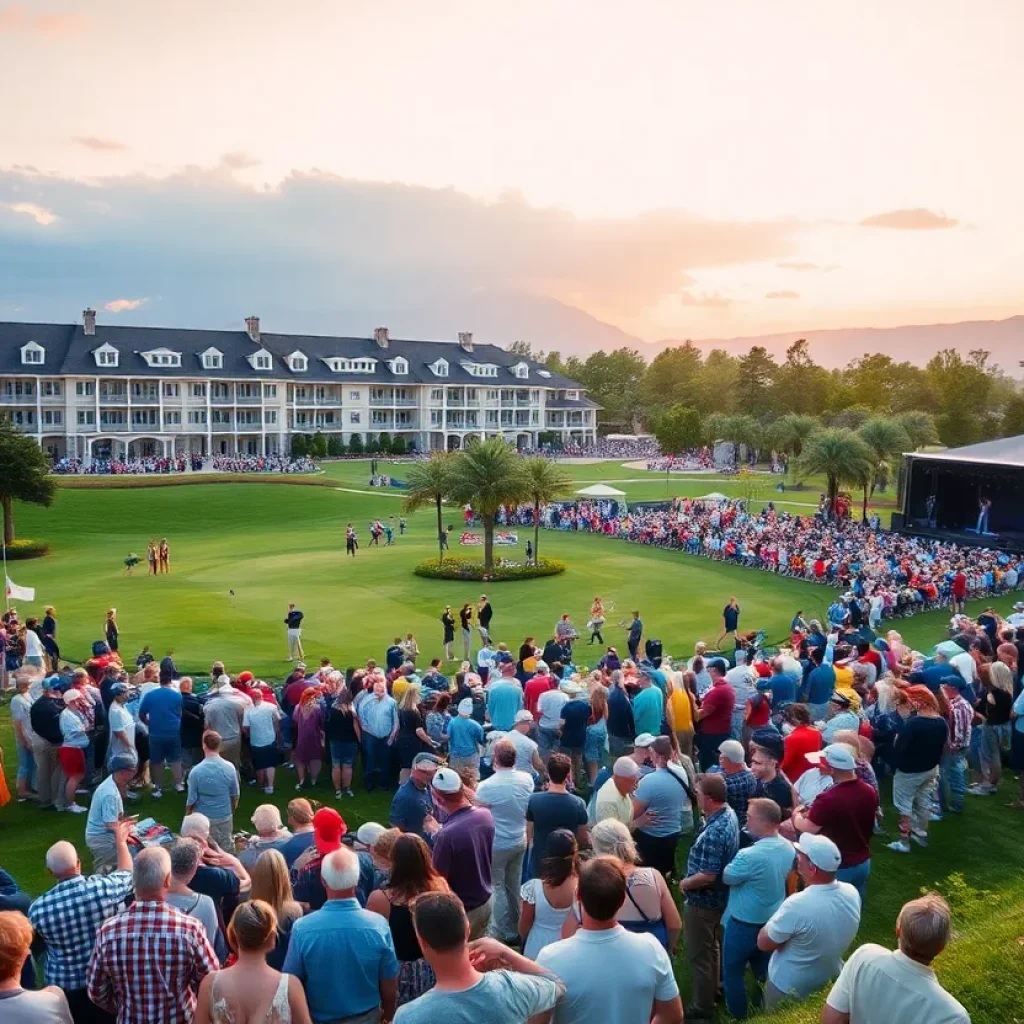 Crowds at LIV Golf Team Championship at St. John's Resort
