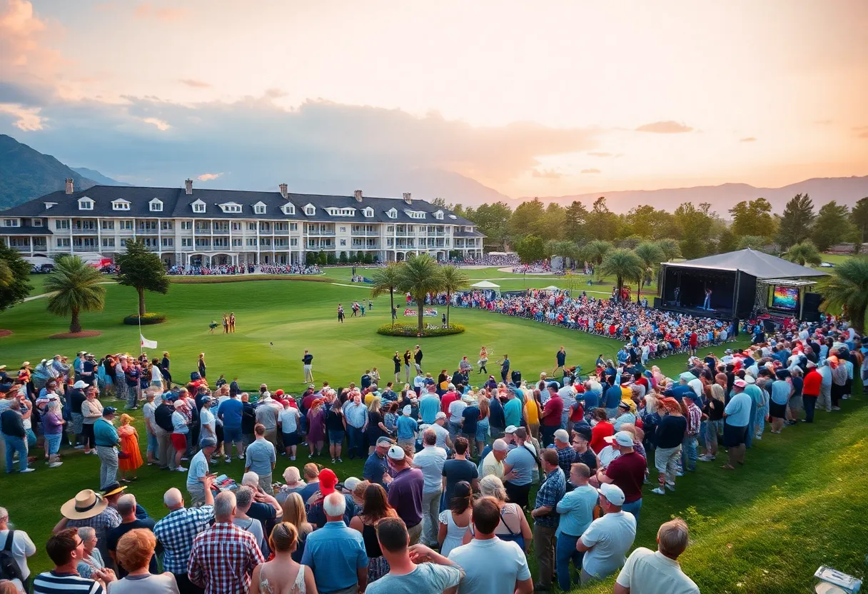 Crowds at LIV Golf Team Championship at St. John's Resort