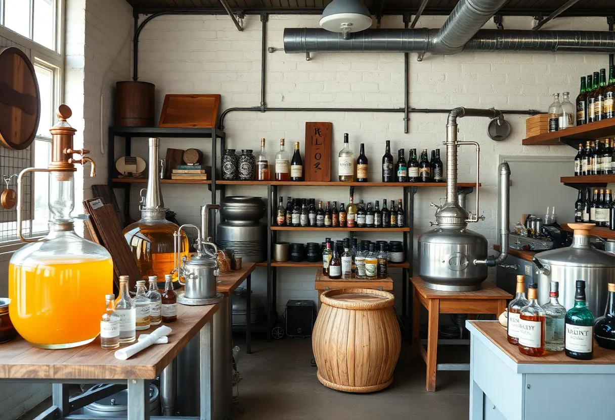 Small businesses collaborating in Michigan beverage production