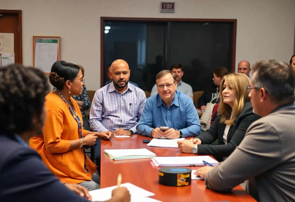 Community meeting on development and planning