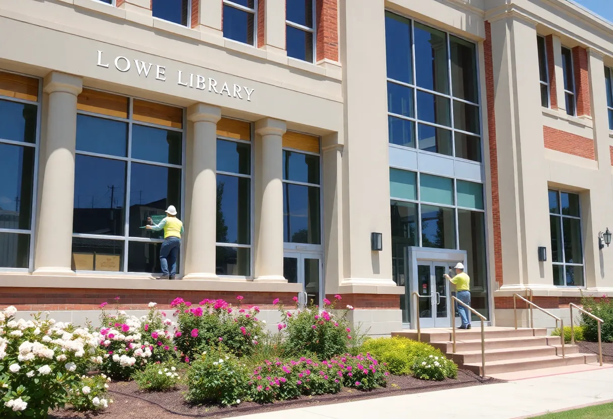 Renovation work at Detroit's Skillman Branch Library