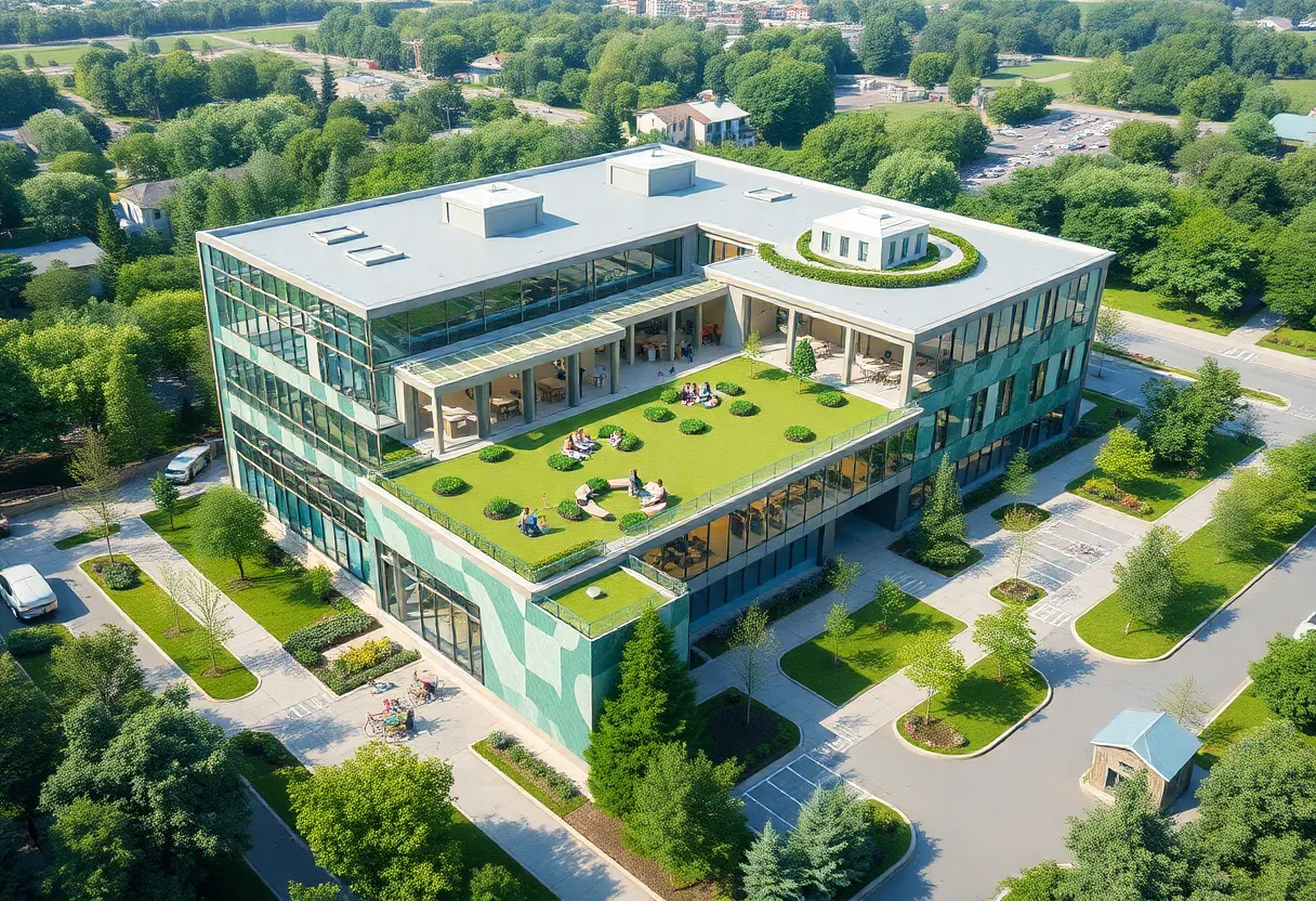 Architectural design of the new Ford headquarters