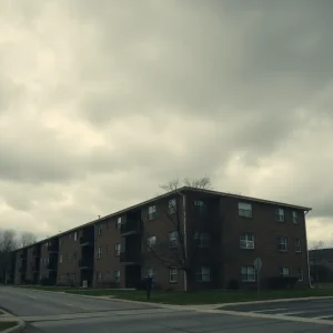 A neighborhood scene emphasizing the importance of gun safety.