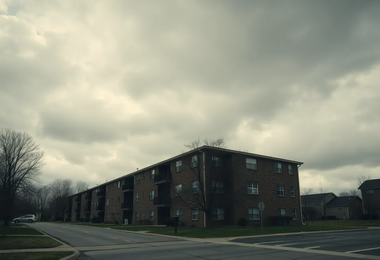 A neighborhood scene emphasizing the importance of gun safety.