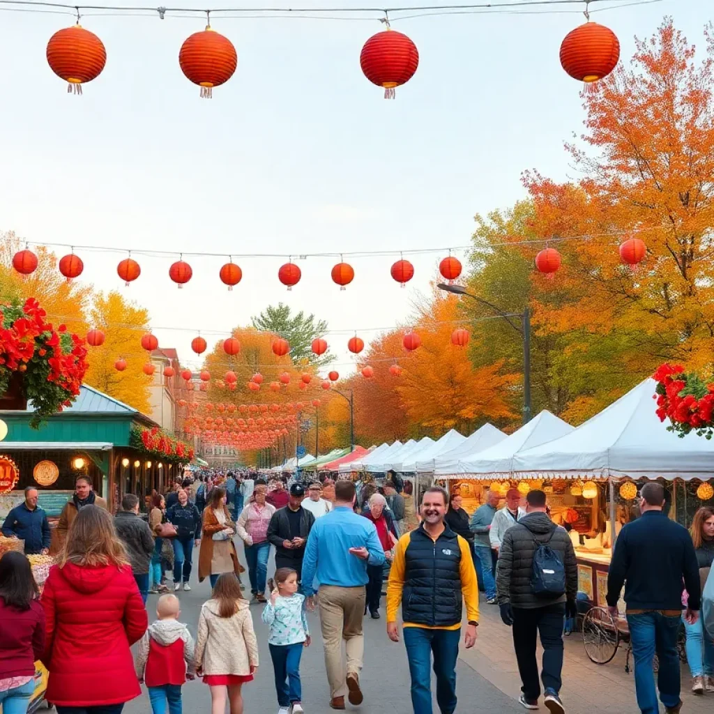 Families enjoying fall festivals in Metro Detroit.